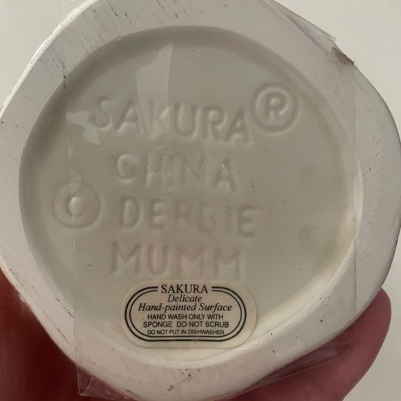 collectible ceramic Sakura Debbie Mumm Rooster Condiment Dish or Sugar Bowl - Picture 2 of 6